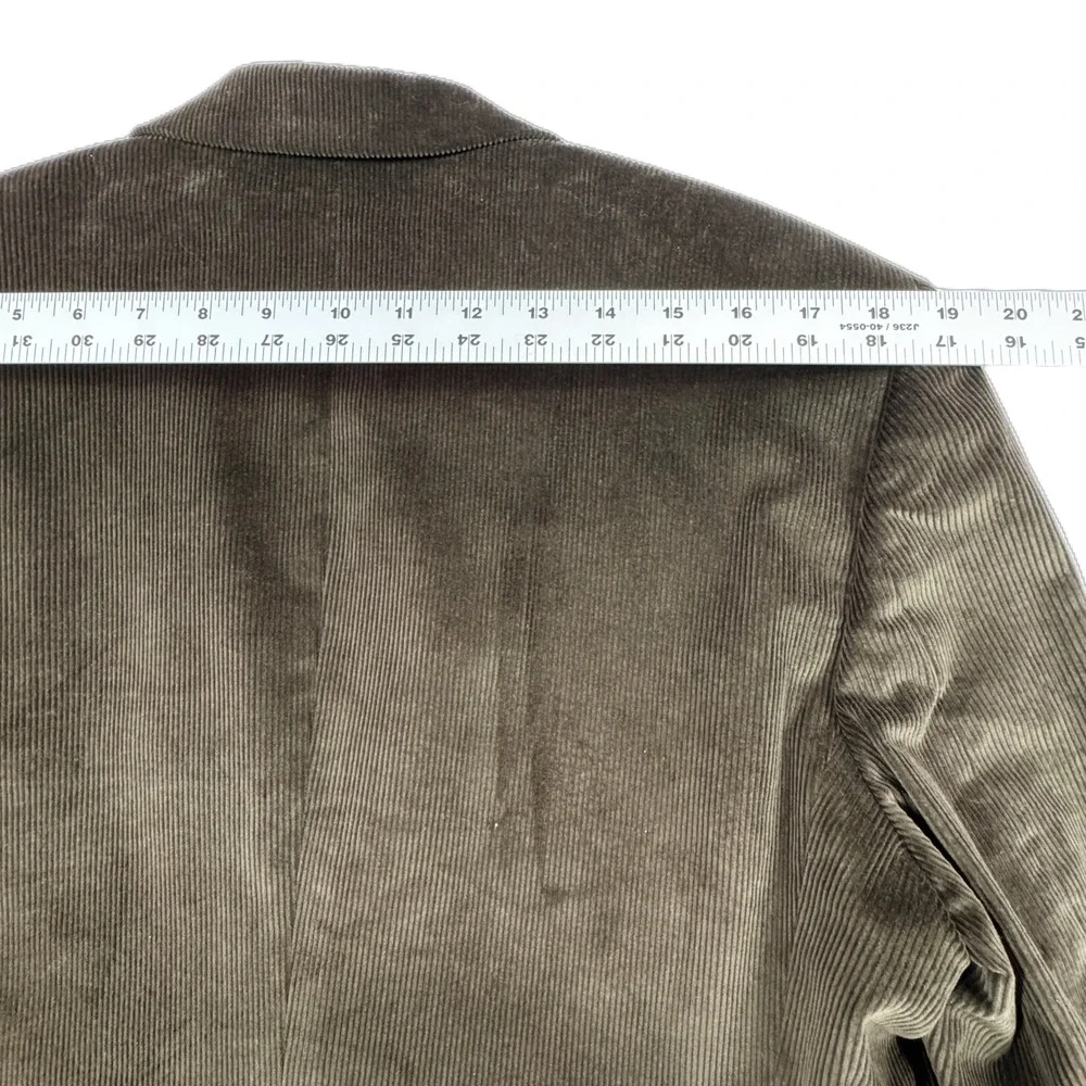 Saddlebred Corduroy Sport Coat Mens 40L Brown Blazer Jacket Cotton‎ NEW Academia